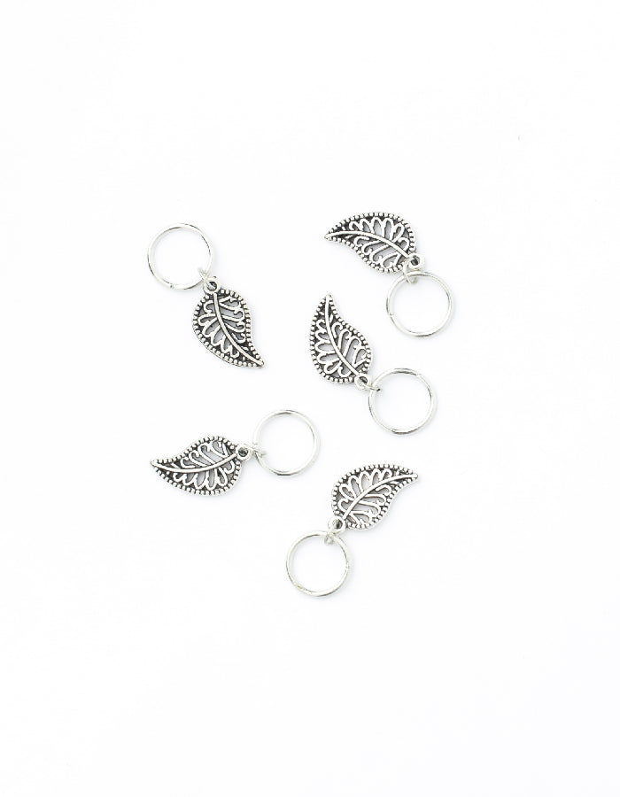 Hajékszer hair ring with pendant LEAF AFROline (5pcs)-0