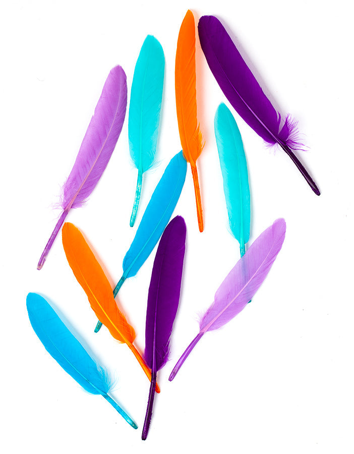 Hajékszer colored feather hair ornament Pink AFROline (1pc)-2